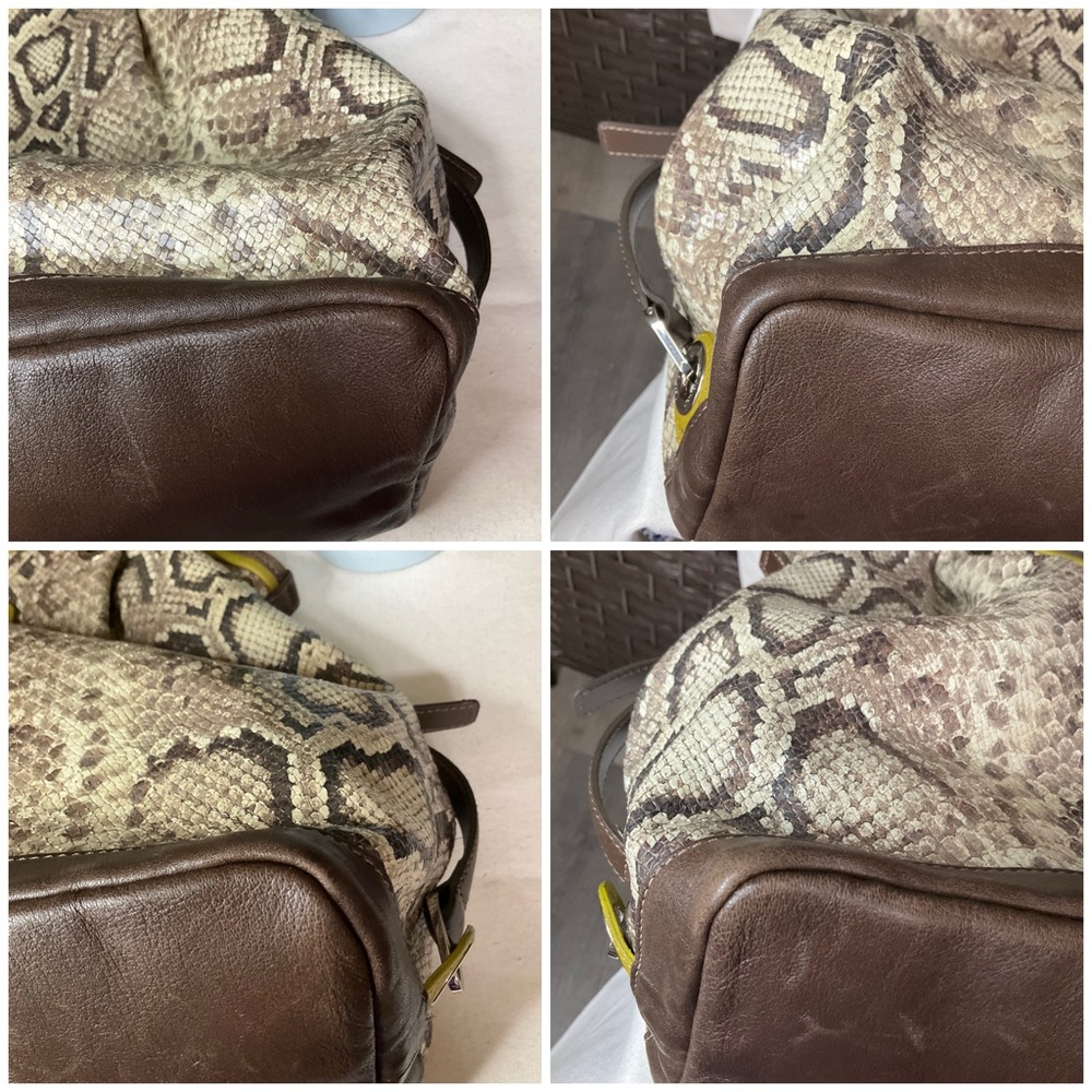 Longchamp Python Embossed Leather Tote - image 5